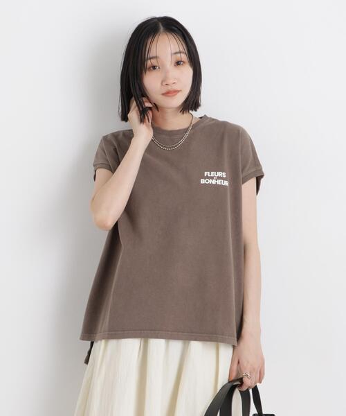 upperhights(アッパーハイツ)の「upper hights/BIG NO SLEEVE TEE(Tシャツ/カットソー・レディース・アイボリー/モカ・1)」の17枚目の写真
