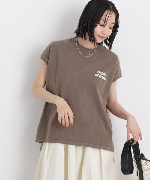 upperhights(アッパーハイツ)の「upper hights/BIG NO SLEEVE TEE(Tシャツ/カットソー・レディース・アイボリー/モカ・1)」の18枚目の写真