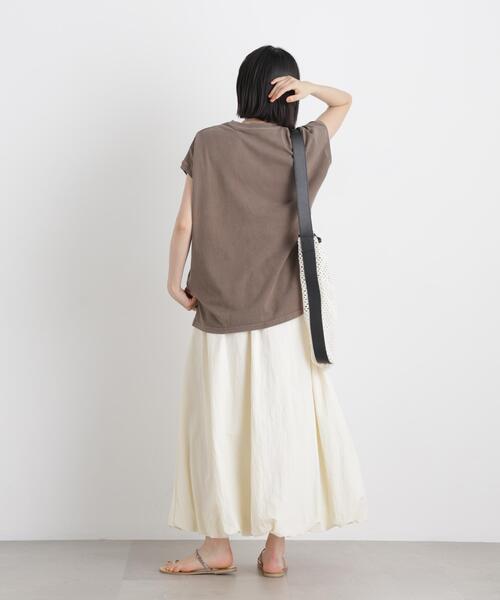 upperhights(アッパーハイツ)の「upper hights/BIG NO SLEEVE TEE(Tシャツ/カットソー・レディース・アイボリー/モカ・1)」の21枚目の写真
