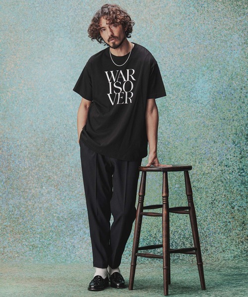 THEOREM(セオレム)の「mt10478- Printed Tee(WARISOVER)Tシャツ(TRM26-T053S)(Tシャツ/カットソー・メンズ・ホワイト/ブラック/ライトブルー・XL/L/M/S)」の6枚目の写真