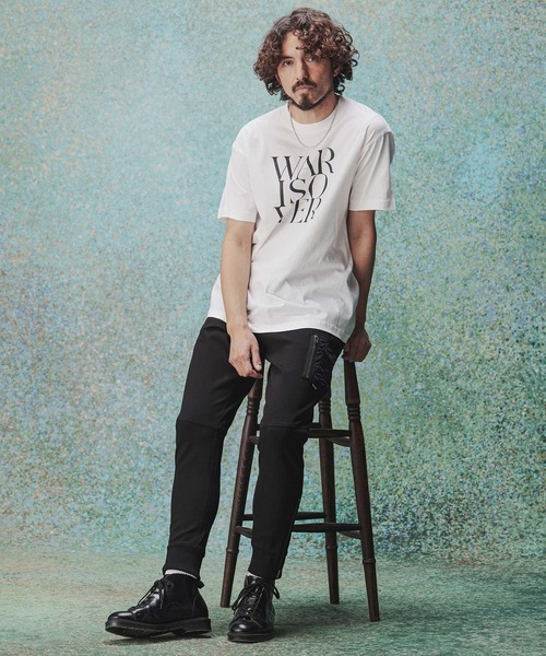 THEOREM(セオレム)の「mt10478- Printed Tee(WARISOVER)Tシャツ(TRM26-T053S)(Tシャツ/カットソー・メンズ・ホワイト/ブラック/ライトブルー・XL/L/M/S)」の11枚目の写真