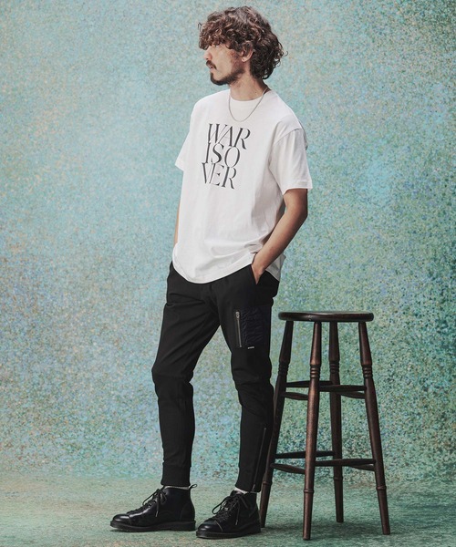 THEOREM(セオレム)の「mt10478- Printed Tee(WARISOVER)Tシャツ(TRM26-T053S)(Tシャツ/カットソー・メンズ・ホワイト/ブラック/ライトブルー・XL/L/M/S)」の13枚目の写真