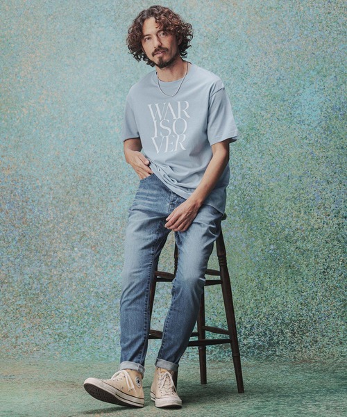 THEOREM(セオレム)の「mt10478- Printed Tee(WARISOVER)Tシャツ(TRM26-T053S)(Tシャツ/カットソー・メンズ・ホワイト/ブラック/ライトブルー・XL/L/M/S)」の16枚目の写真