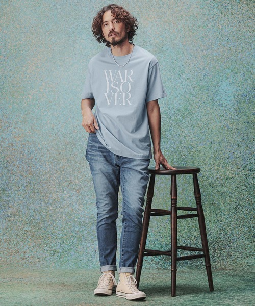 THEOREM(セオレム)の「mt10478- Printed Tee(WARISOVER)Tシャツ(TRM26-T053S)(Tシャツ/カットソー・メンズ・ホワイト/ブラック/ライトブルー・XL/L/M/S)」の17枚目の写真