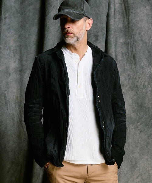 wjk（ダヴルジェイケイ）の「mj11530- 2-hook denim shirt デニムシャツ(4914 ds58j)（その他アウター・メンズ・ブラック/インディゴブルー・S/M/L/XL）」の10枚目の写真