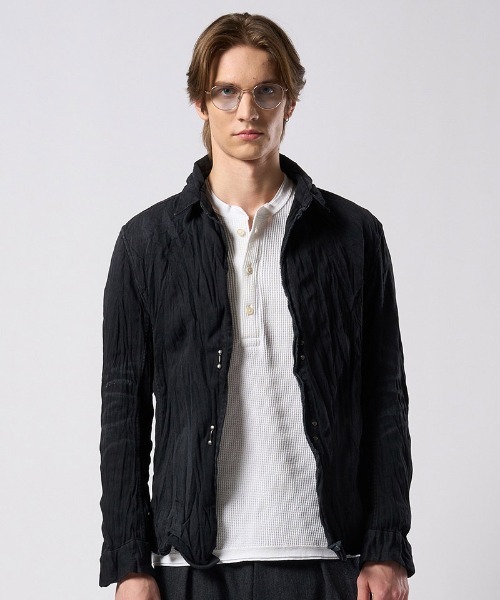 wjk（ダヴルジェイケイ）の「mj11530- 2-hook denim shirt デニムシャツ(4914 ds58j)（その他アウター・メンズ・ブラック/インディゴブルー・S/M/L/XL）」の16枚目の写真