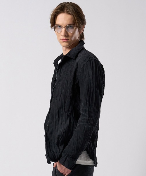 wjk（ダヴルジェイケイ）の「mj11530- 2-hook denim shirt デニムシャツ(4914 ds58j)（その他アウター・メンズ・ブラック/インディゴブルー・S/M/L/XL）」の17枚目の写真