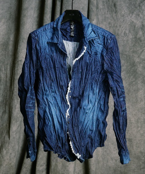 wjk（ダヴルジェイケイ）の「mj11530- 2-hook denim shirt デニムシャツ(4914 ds58j)（その他アウター・メンズ・ブラック/インディゴブルー・S/M/L/XL）」の22枚目の写真