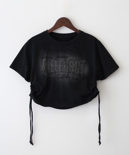 SpRay(スプレイ)の「ピグメントシャーリング Tシャツ(Tシャツ/カットソー・レディース・グレー/ブラック・FREE)」の21枚目の写真