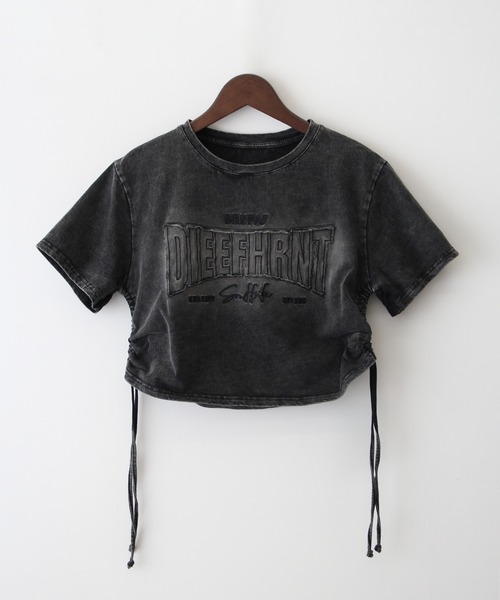 SpRay(スプレイ)の「ピグメントシャーリング Tシャツ(Tシャツ/カットソー・レディース・グレー/ブラック・FREE)」の22枚目の写真