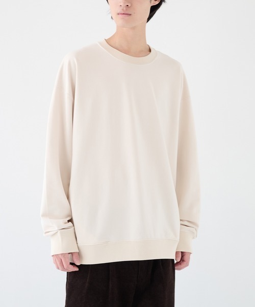 KANEMASA PHIL.(カネマサフィル)の「【KANEMASA PHIL./カネマサフィル】28G Cupro Pullover(スウェット・メンズ・ホワイト・M/L)」の1枚目の写真