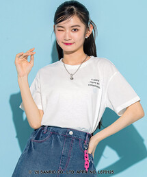 ZIDDY | 【 ニコ☆プチ 】【シナモロール 】バックハート半袖Tシャツ(130~160cm)(Tシャツ/カットソー)