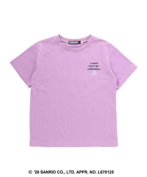 ZIDDY(ジディ)の「【 ニコ☆プチ 】【シナモロール 】バックハート半袖Tシャツ(130~160cm)(Tシャツ/カットソー・キッズ・オフホワイト/パープル・140cm/150cm/130cm/FREE)」の13枚目の写真