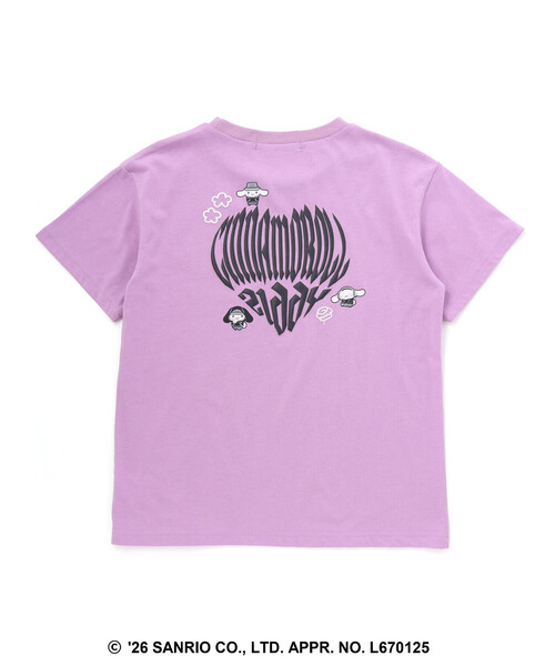 ZIDDY(ジディ)の「【 ニコ☆プチ 】【シナモロール 】バックハート半袖Tシャツ(130~160cm)(Tシャツ/カットソー・キッズ・オフホワイト/パープル・140cm/150cm/130cm/FREE)」の14枚目の写真