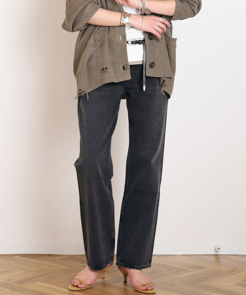 AGOLDE(エーゴールドイー)の「【AGOLDE / エーゴールドイー】VALEN JEAN IN HITCH(デニムパンツ・レディース・ブラック系その他・28/27/26/25)」の1枚目の写真