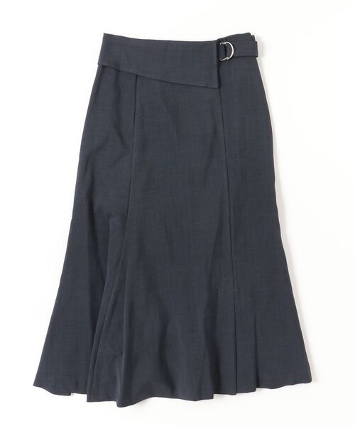 TRUDEA(トルディア)の「麻調ウエストラペルマーメイドスカート(スカート・レディース・ブルー/ベージュ/ネイビー・MEDIUM/LARGE)」の2枚目の写真