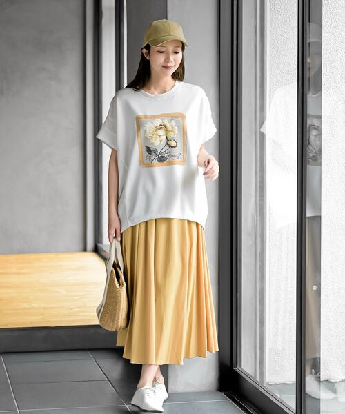rps(アールピーエス)の「絵画プリントダンボールワイドT(Tシャツ/カットソー・レディース・オフホワイト/ホワイト系その他2/ホワイト系その他3・フリー)」の5枚目の写真