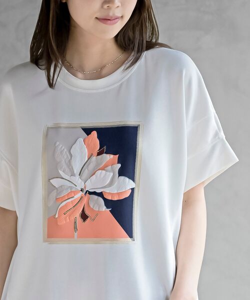 rps(アールピーエス)の「絵画プリントダンボールワイドT(Tシャツ/カットソー・レディース・オフホワイト/ホワイト系その他2/ホワイト系その他3・フリー)」の6枚目の写真