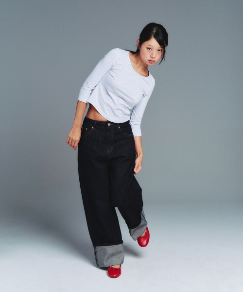 AMESWORLDWIDE(アメスワールドワイド)の「CLASSIC 3/4 SLEEVE ROUND TEE LIGHT GREY(Tシャツ/カットソー・レディース・その他・SMALL/MEDIUM/LARGE)」の6枚目の写真