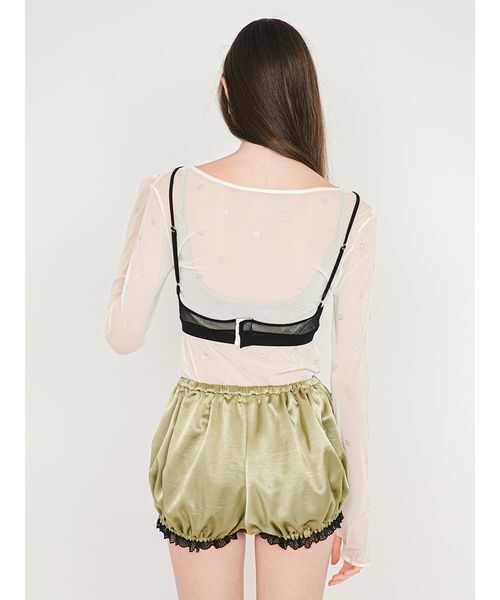 SORIN(ソリン )の「Stretchy Tulle Bralette/ストレッチチュール ブラレット(チューブトップ・レディース・ブラック/グレー/ピンク/ホワイト・38)」の8枚目の写真