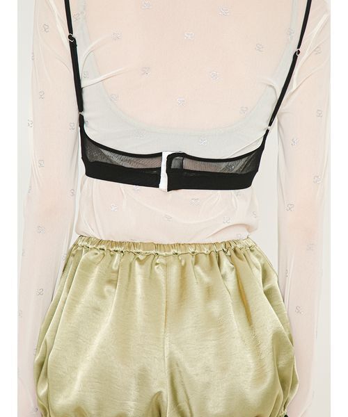 SORIN(ソリン )の「Stretchy Tulle Bralette/ストレッチチュール ブラレット(チューブトップ・レディース・ブラック/グレー/ピンク/ホワイト・38)」の9枚目の写真