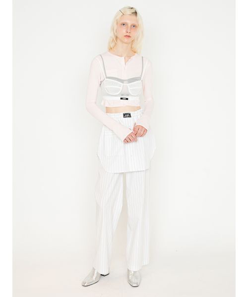 SORIN(ソリン )の「Stretchy Tulle Bralette/ストレッチチュール ブラレット(チューブトップ・レディース・ブラック/グレー/ピンク/ホワイト・38)」の15枚目の写真