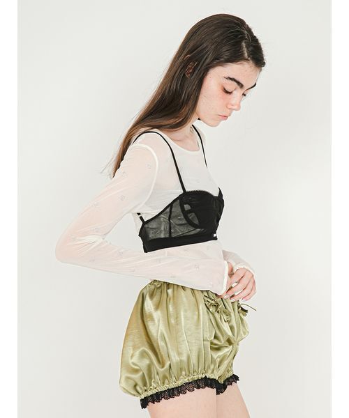 SORIN(ソリン )の「Stretchy Tulle Bralette/ストレッチチュール ブラレット(チューブトップ・レディース・ブラック/グレー/ピンク/ホワイト・38)」の1枚目の写真