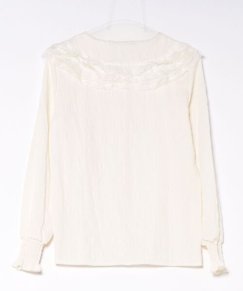 almo(アルモ)の「【Bls】 【ZL】【Bling Leads】ビッグカラードレスシャツ ピーターパンカラー(BL)(シャツ/ブラウス・レディース・ホワイト/ベージュ・FREE)」の8枚目の写真