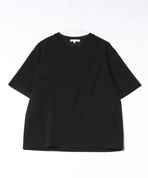 8(eight)(エイト)の「ピンタック梨地Tシャツ(Tシャツ/カットソー・メンズ・ブラック/グレー/チャコール・LARGE/MEDIUM)」の1枚目の写真