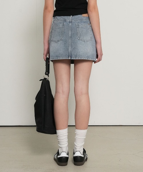 GENERAL IDEA(ジェネラルアイデア)の「【GENERAL IDEA】ウォッシュデニムミニスカート / WASHING DENIM MINI SKIRT(デニムスカート・レディース・ダークブルー/ライトブルー・S/M/L)」の11枚目の写真