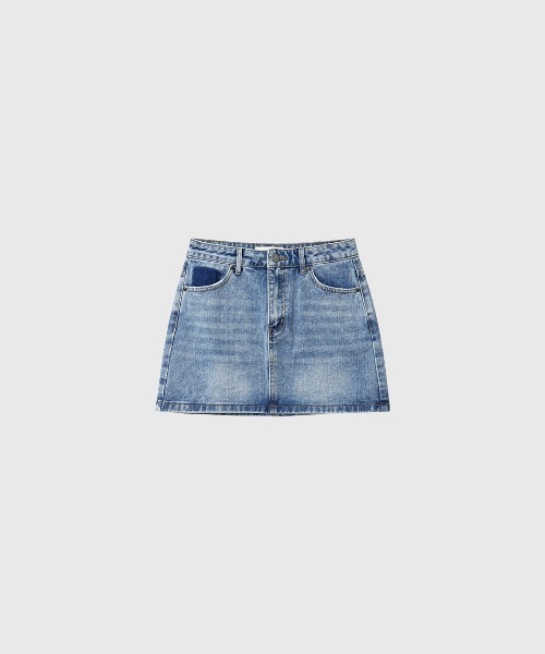 GENERAL IDEA(ジェネラルアイデア)の「【GENERAL IDEA】ウォッシュデニムミニスカート / WASHING DENIM MINI SKIRT(デニムスカート・レディース・ダークブルー/ライトブルー・S/M/L)」の14枚目の写真
