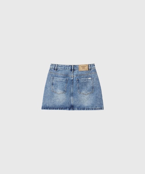 GENERAL IDEA(ジェネラルアイデア)の「【GENERAL IDEA】ウォッシュデニムミニスカート / WASHING DENIM MINI SKIRT(デニムスカート・レディース・ダークブルー/ライトブルー・S/M/L)」の15枚目の写真