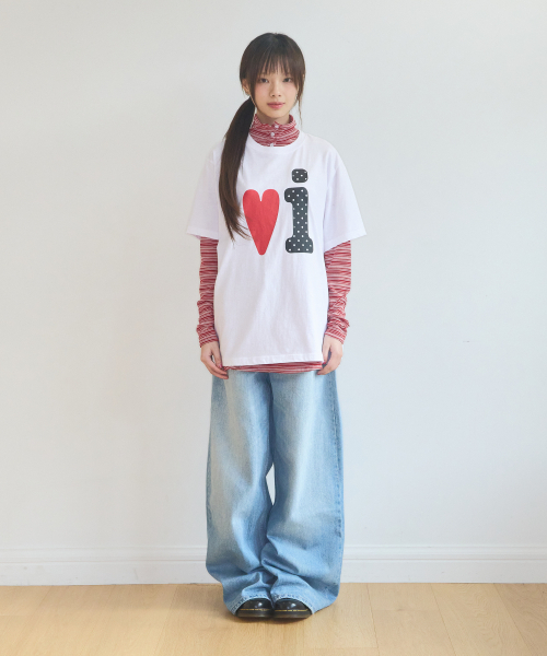 Video Jockey（ビデオジョッキー）の「ビビTシャツ[ホワイト]（Tシャツ/カットソー・レディース・ホワイト・X-SMALL/MEDIUM/SMALL）」の2枚目の写真