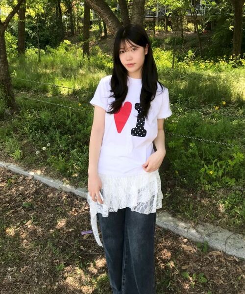 Video Jockey（ビデオジョッキー）の「ビビTシャツ[ホワイト]（Tシャツ/カットソー・レディース・ホワイト・X-SMALL/MEDIUM/SMALL）」の20枚目の写真