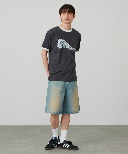 Lee(リー)の「Wranglerデニムショーツ ユニセックス/ショートパンツ(デニムパンツ・メンズ・ライトインディゴブルー/ブラック系その他・SMALL/MEDIUM/LARGE/X-LARGE/X-SMALL)」の3枚目の写真