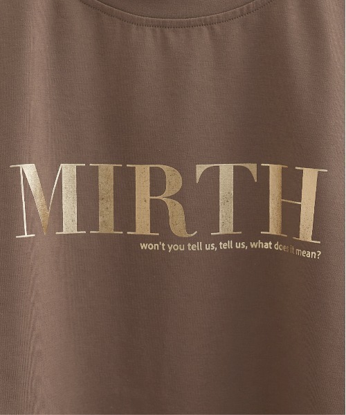 LARUTA(ラルータ)の「【LARUTA】シルケットロゴTシャツ(Tシャツ/カットソー・レディース・スミクロ/ミント/オフホワイト/ブラウン・FREE)」の20枚目の写真