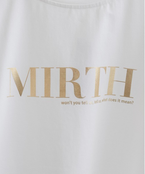 LARUTA(ラルータ)の「【LARUTA】シルケットロゴTシャツ(Tシャツ/カットソー・レディース・スミクロ/ミント/オフホワイト/ブラウン・FREE)」の10枚目の写真