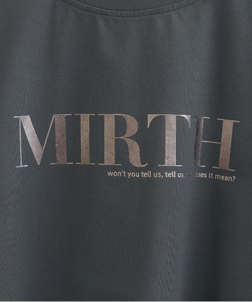 LARUTA(ラルータ)の「【LARUTA】シルケットロゴTシャツ(Tシャツ/カットソー・レディース・スミクロ/ミント/オフホワイト/ブラウン・FREE)」の15枚目の写真