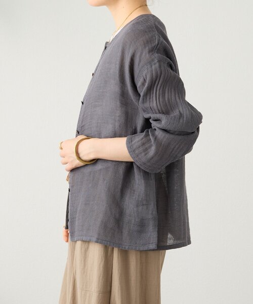 BEARDSLEY(ビアズリー)の「カヤハオリ(シャツ/ブラウス・レディース・ブラック/グレー・FREE)」の20枚目の写真