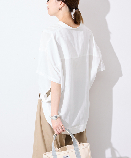 SLOBE IENA(スローブイエナ)の「《WEB・一部店舗限定》ピンタックスピンドルブラウス(シャツ/ブラウス・レディース・ブラック/アイボリー/ラベンダー・FREE)」の14枚目の写真