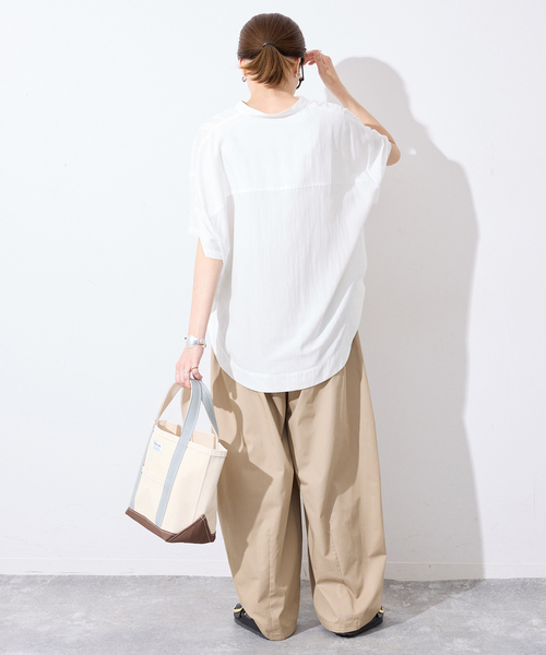 SLOBE IENA(スローブイエナ)の「《WEB・一部店舗限定》ピンタックスピンドルブラウス(シャツ/ブラウス・レディース・ブラック/アイボリー/ラベンダー・FREE)」の19枚目の写真