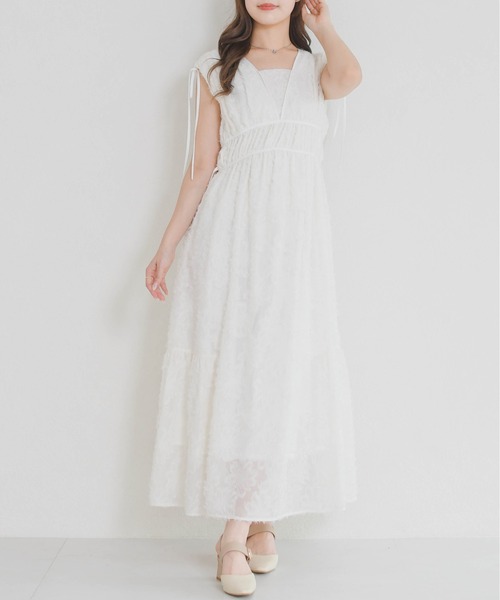 MISCH MASCH（ミッシュマッシュ）の「2026春夏新作 フリンジジャガードワンピース（ワンピース・レディース・ブラック/ホワイト・S/M）」の13枚目の写真