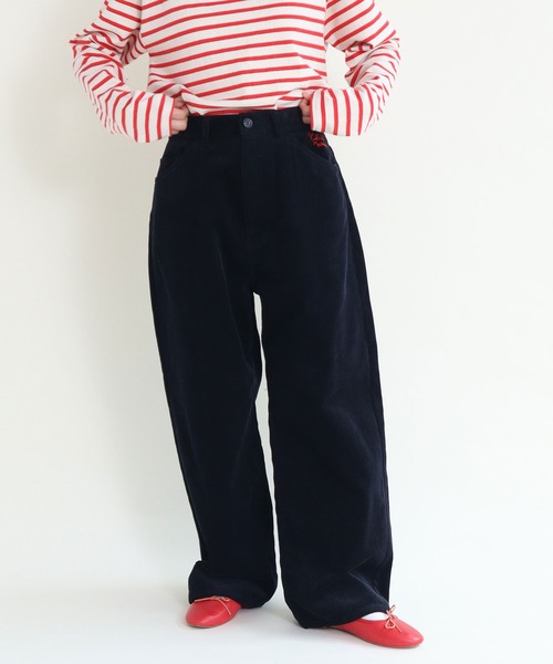 CHILD WOMAN(チャイルドウーマン)の「8Wコーデュロイ 5ポケットパンツ(その他パンツ・レディース・ダークブラウン/ネイビー・36/38)」の1枚目の写真