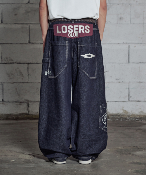 LOSERS CLUB(ルーザーズクラブ)の「カーブドワイドデニムパンツインディゴ(デニムパンツ・レディース・その他・L/XL)」の1枚目の写真