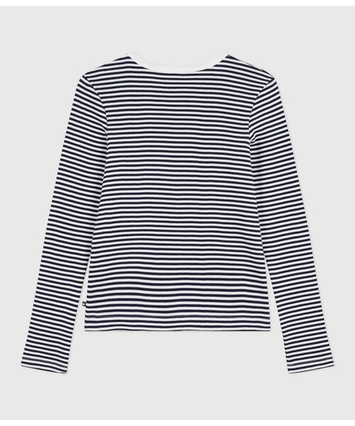 PETIT BATEAU（プチバトー）の「2×2リブ編みカーディガン（カーディガン/ボレロ・レディース・ブルー系その他・X-SMALL/SMALL/MEDIUM/LARGE）」の6枚目の写真