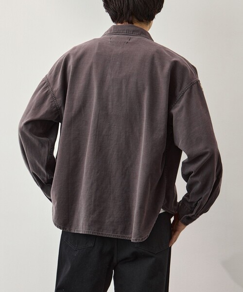 REMI RELIEF(レミレリーフ)の「【REMI RELIEF/レミレリーフ】WIDE MILITARY SHIRT(袖:スタッズ)(シャツ/ブラウス・メンズ・ダークグレー/カーキ・XL/L/M)」の15枚目の写真