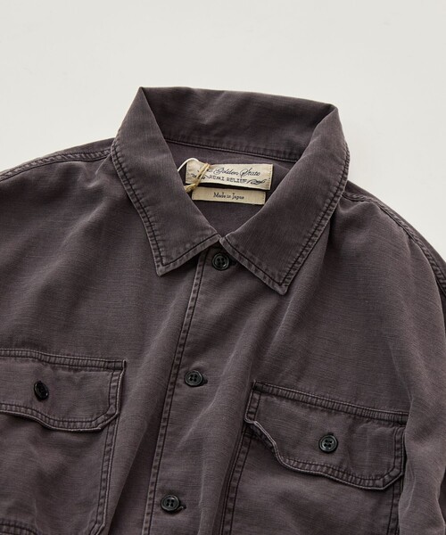 REMI RELIEF(レミレリーフ)の「【REMI RELIEF/レミレリーフ】WIDE MILITARY SHIRT(袖:スタッズ)(シャツ/ブラウス・メンズ・ダークグレー/カーキ・XL/L/M)」の18枚目の写真