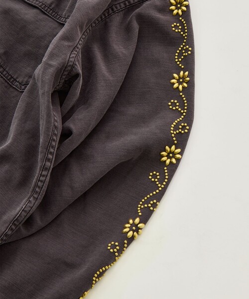 REMI RELIEF(レミレリーフ)の「【REMI RELIEF/レミレリーフ】WIDE MILITARY SHIRT(袖:スタッズ)(シャツ/ブラウス・メンズ・ダークグレー/カーキ・XL/L/M)」の19枚目の写真