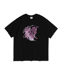 グラフィティロゴ半袖Tシャツ(ブラック/ピンク)