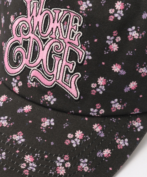 WOKE EDGE(ウォークエッジ)の「WOKE EDGE / ウォークエッジ Flower Mesh Cap(キャップ・メンズ・ピンク/ブラック・FREE)」の4枚目の写真